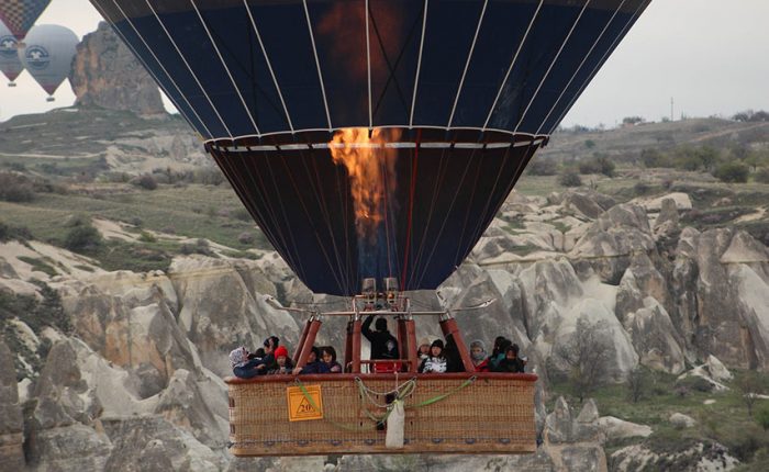 Hot air balloon tour in cappadocia