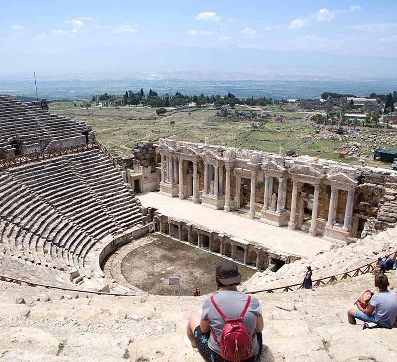 Ancient city of Hierapolis, Pamukkale, Turkey.