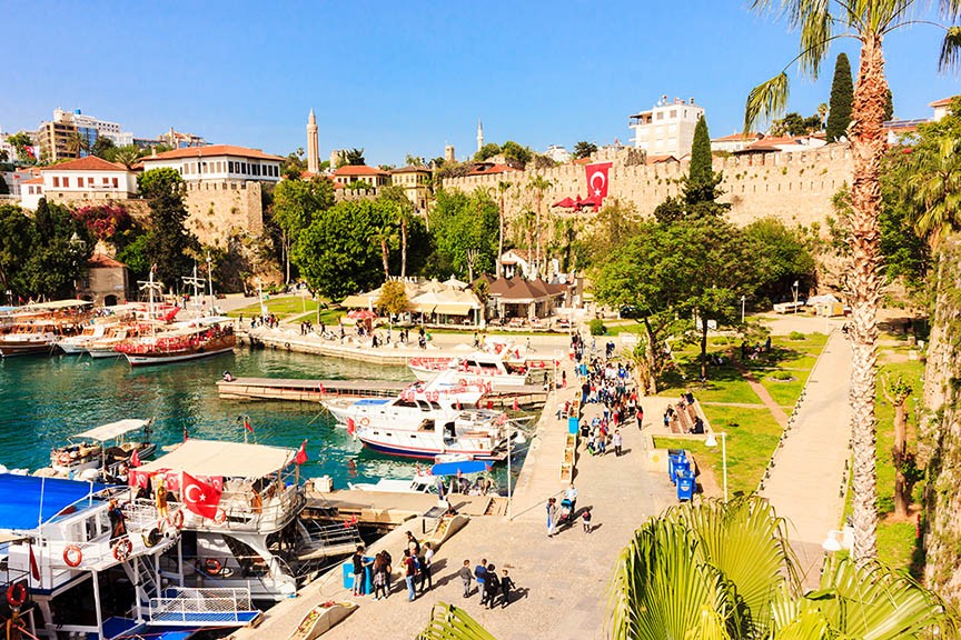 Mediterranean landscape in Antalya.