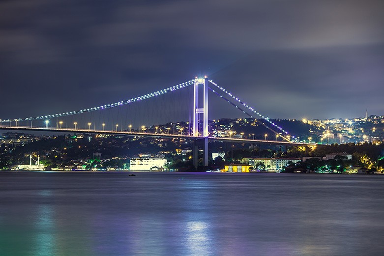 Bosphorus Bridge at night, Istanbul