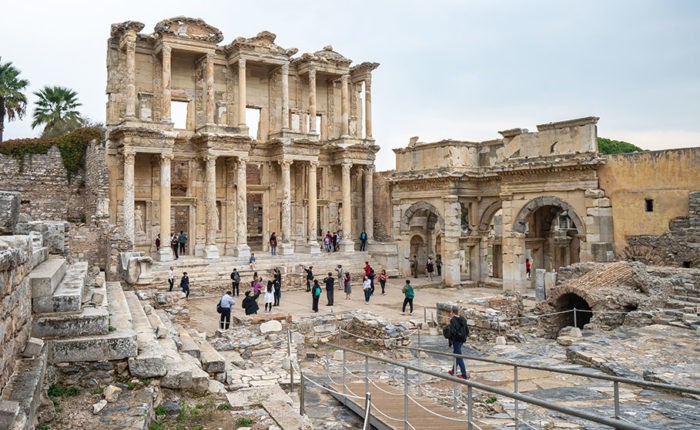 The Library of Celsus in Ephesus Izmir, Turkey