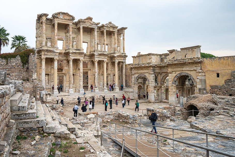 The Library of Celsus in Ephesus Izmir, Turkey