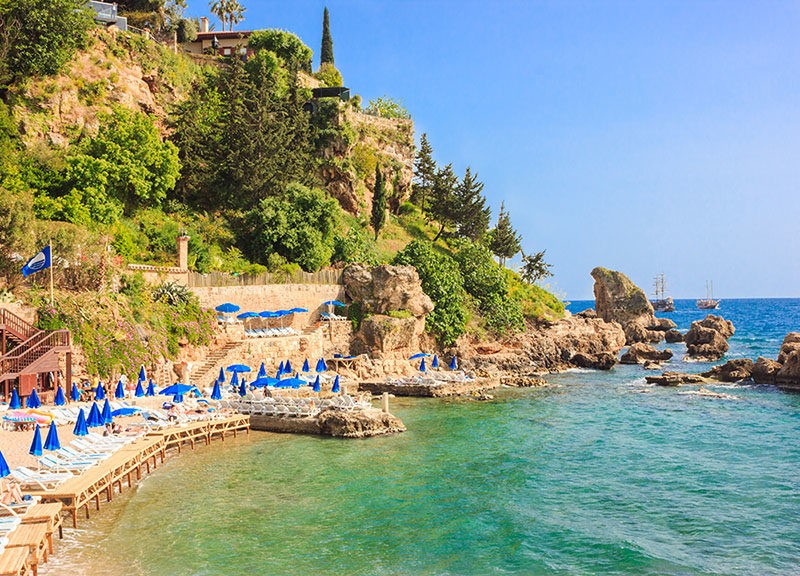 Mediterranean sea landscape in Antalya
