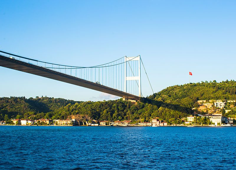 Fatih Sultan Mehmet Bridge over the Bosphorus