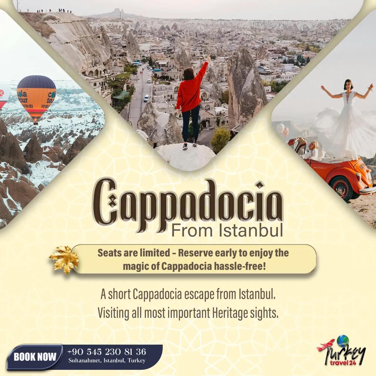 Cappadocia-Turley Travel24 7 Days Turkey Tour from Germany